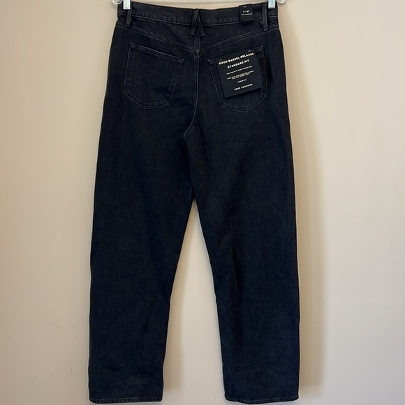 NWT Good American Good Barrel Jeans in Black size 4/27 - Picture 3 of 13